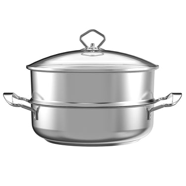 2 Piece Stainless Steel Steam Pot Set